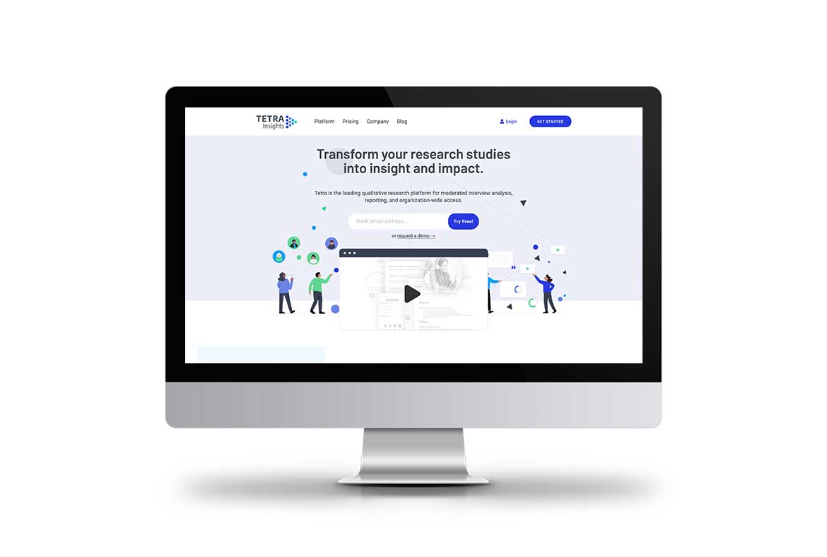 tetra insights website design